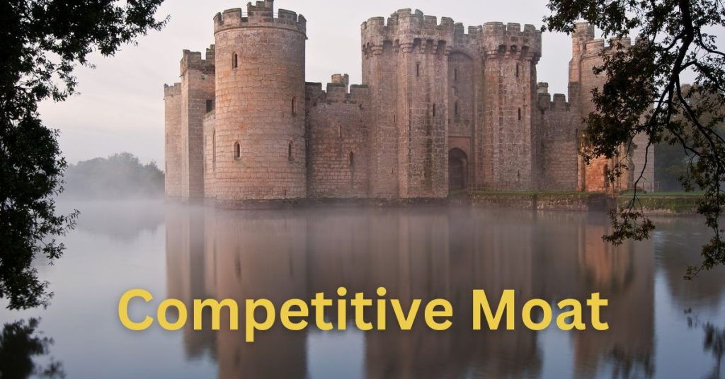 Competitive moat protecting the castle 